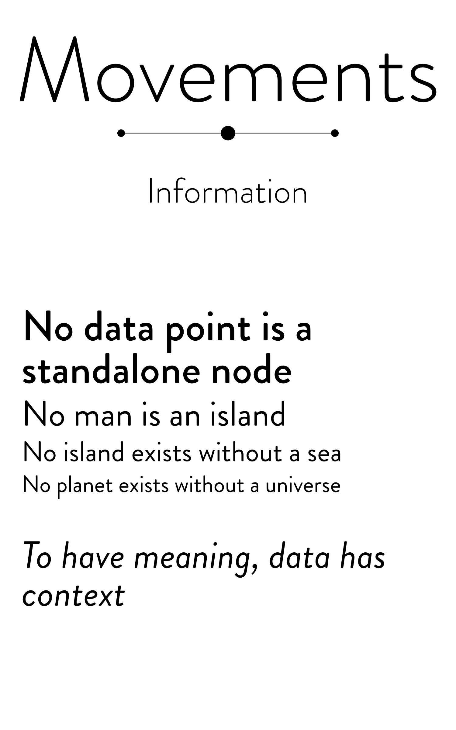 Cover for Movements, part 2: Information
