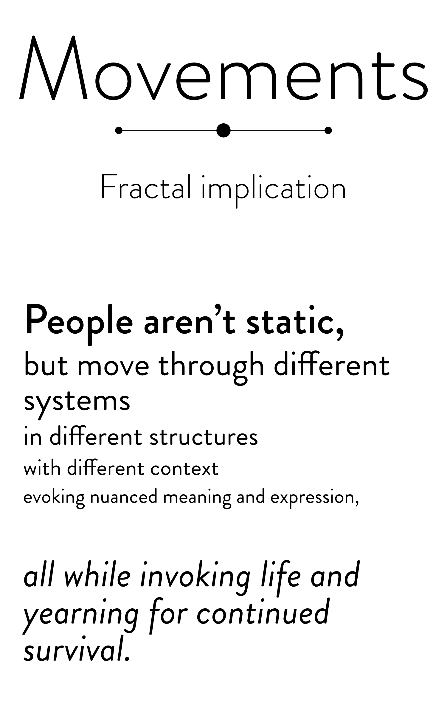 Cover for Movements, part 5: Fractal implications